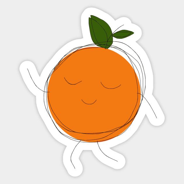 Juicy Orange Sticker by PianoElly